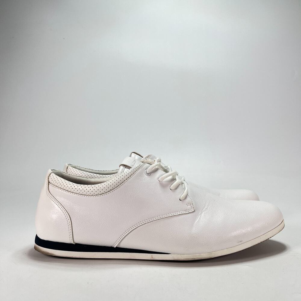 Aldo White Derby Dress Shoes Lace Up Round Toe Men's Size 11